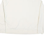 CALVIN KLEIN Womens White Quarter Zip XL Sweatshirt Cotton Blend Pullover