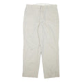 NAUTICA Mens Relaxed Cotton Blend Beige Trousers W34 L29 Zip Closure Casual
