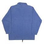 CHAMPION Mens Blue & Grey Half Zip S Sweatshirt Cotton Blend Pullover