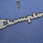 CHAMPION Mens Blue & Grey Half Zip S Sweatshirt Cotton Blend Pullover