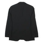 BOSS HUGO BOSS Mens Black Wool Blend Blazer Jacket S Woven Button Closure