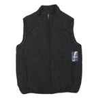 CHAPS Womens Black Jacket M Polyester Blend Plain Zip Closure Casual Style