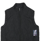 CHAPS Womens Black Jacket M Polyester Blend Plain Zip Closure Casual Style