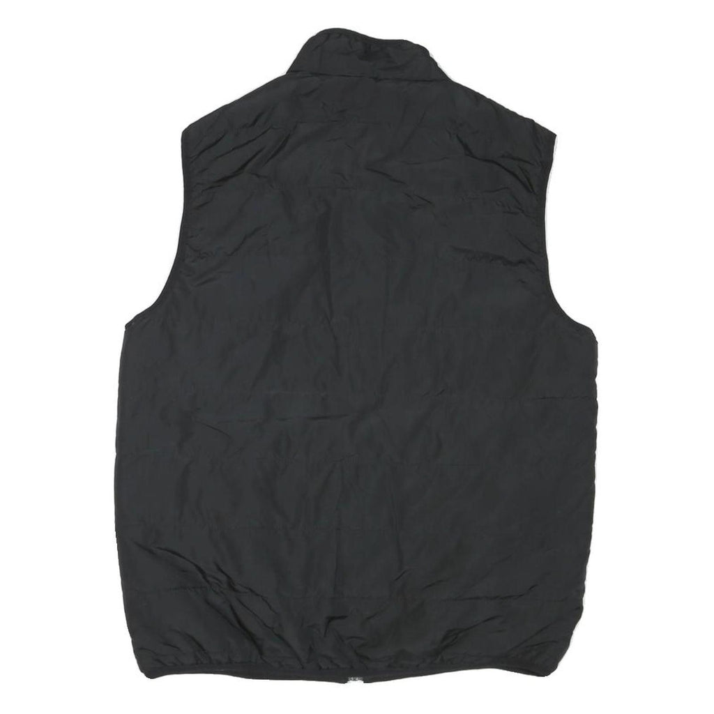 CHAPS Womens Black Jacket M Polyester Blend Plain Zip Closure Casual Style