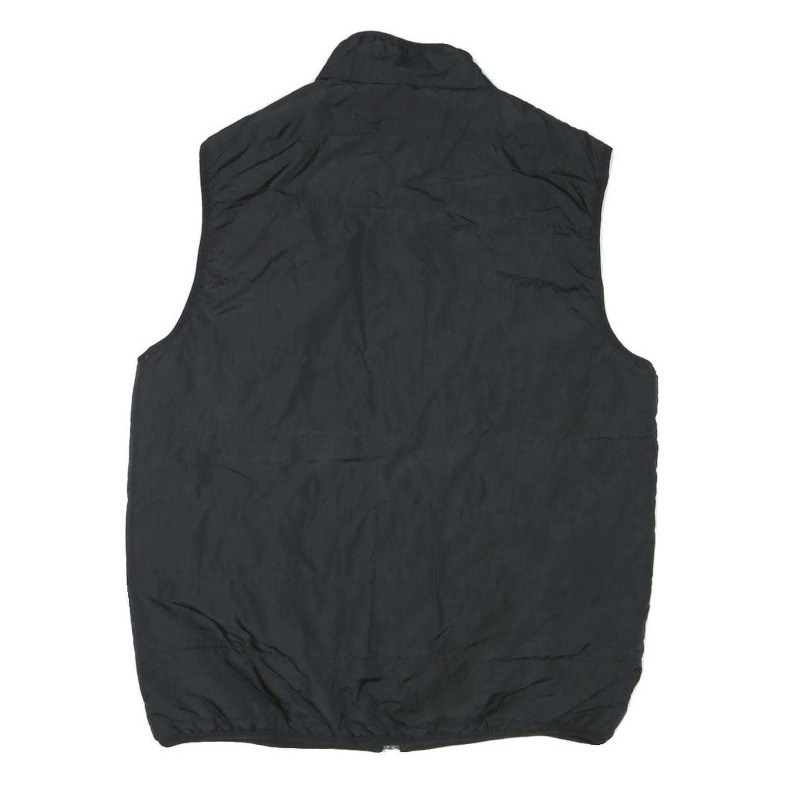 CHAPS Womens Black Jacket M Polyester Blend Plain Zip Closure Casual Style