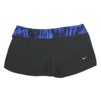 NIKE Womens Black & Blue Sports Shorts XL W38 Dri-Fit Running Fitness Gym