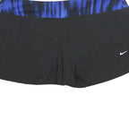 NIKE Womens Black & Blue Sports Shorts XL W38 Dri-Fit Running Fitness Gym