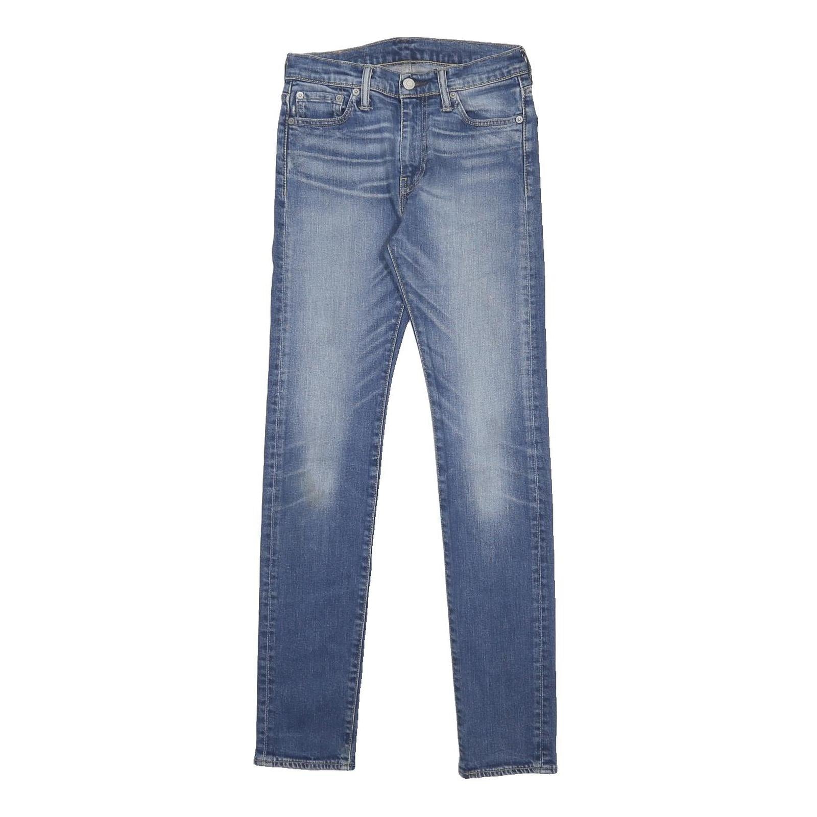 LEVI'S 510 Mens Slim Blue Denim Light W27 L32 Zip Jeans Skinny Fit Casual