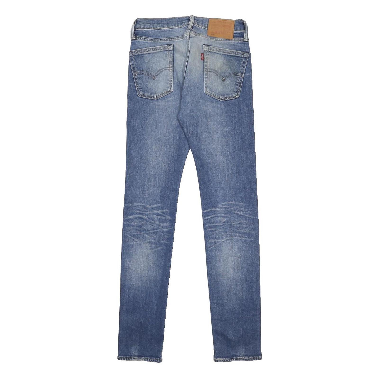 LEVI'S 510 Mens Slim Blue Denim Light W27 L32 Zip Jeans Skinny Fit Casual