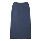NEXT Womens Blue Denim Pencil Knee Length Cotton Blend Skirt UK 14 Comfortable