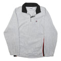 FILA Mens Grey & Black Zip Jacket S Polyester Casual Sportswear