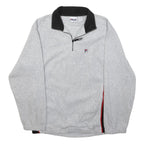 FILA Mens Grey & Black Zip Jacket S Polyester Casual Sportswear