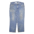 CARHARTT Mens Relaxed Fit Blue Denim Jeans W38 L30 Workwear Zip Closure