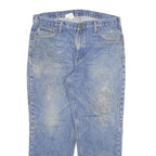 CARHARTT Mens Relaxed Fit Blue Denim Jeans W38 L30 Workwear Zip Closure