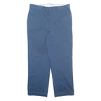 DICKIES Chino Mens Trousers Blue Regular Straight W38 L30