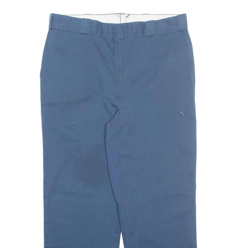DICKIES Chino Mens Trousers Blue Regular Straight W38 L30
