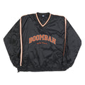 BOOMBAH Mens Black & Orange Sweatshirt V-Neck XL Sports Casual Pullover