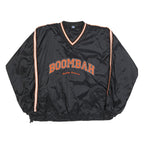 BOOMBAH Mens Black & Orange Sweatshirt V-Neck XL Sports Casual Pullover