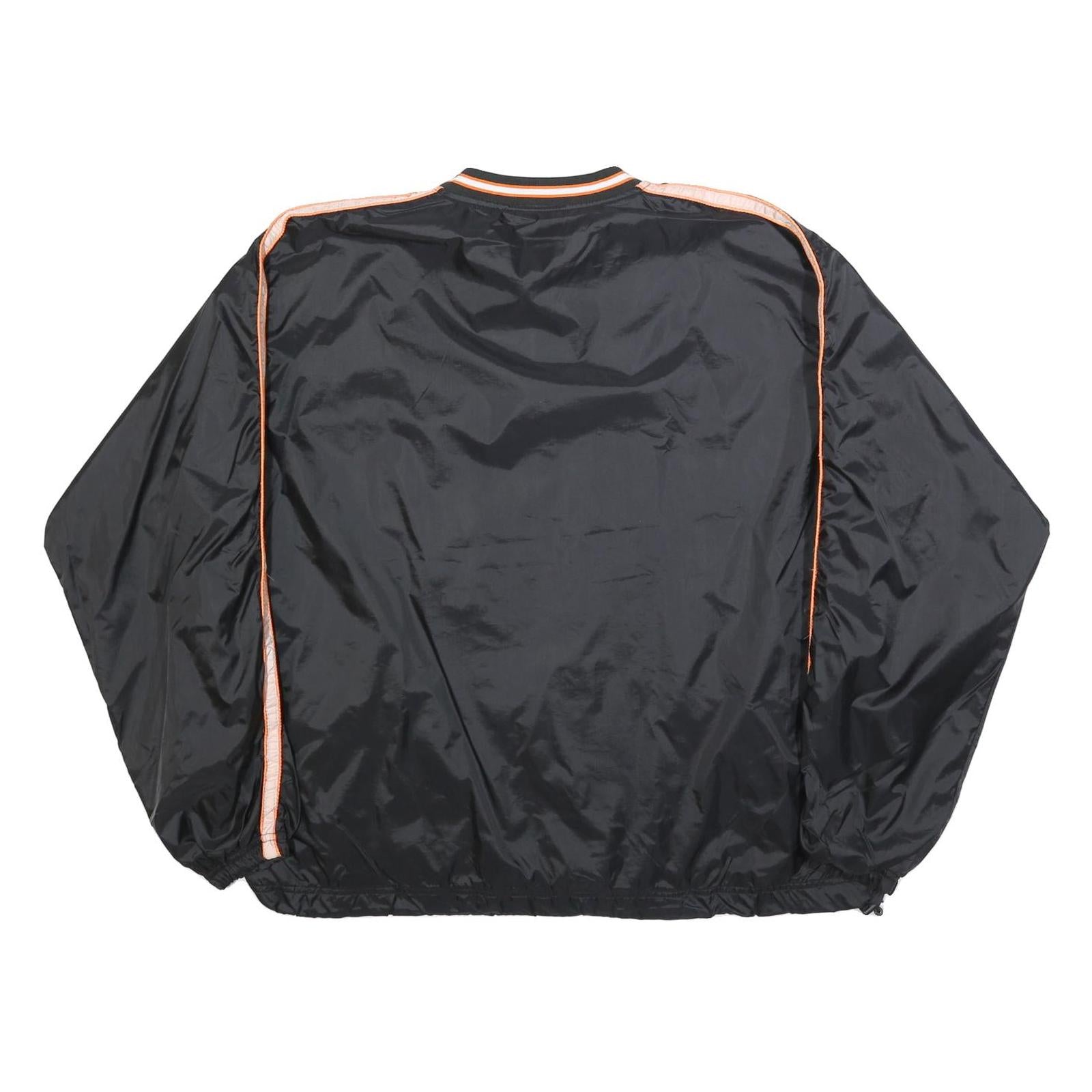 BOOMBAH Mens Black & Orange Sweatshirt V-Neck XL Sports Casual Pullover