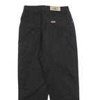 TEDDY'S Womens Cotton Blend Black Relaxed Tapered Trousers W26 L25