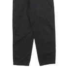 TEDDY'S Womens Cotton Blend Black Relaxed Tapered Trousers W26 L25