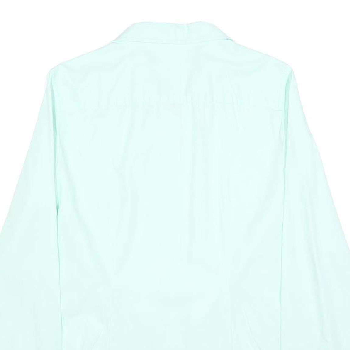 TOMMY HILFIGER Womens Mint Green Shirt M Button Front Chest Pocket Classic