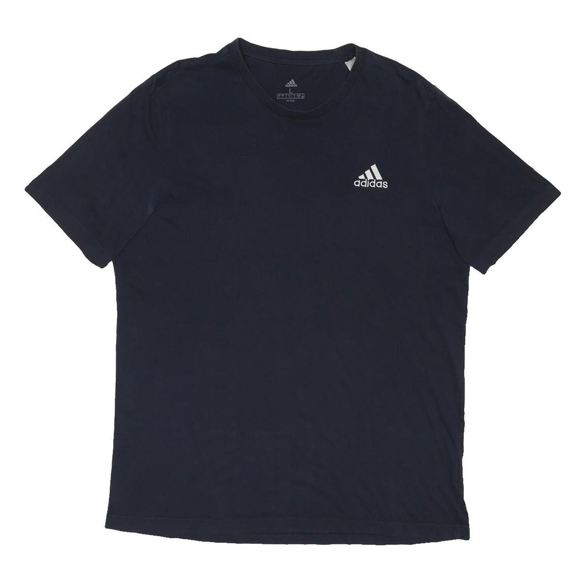 ADIDAS Mens Black T-Shirt XL Short Sleeve Crew Neck Cotton Blend Casual