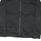 ADIDAS Mens Black Zip Jacket S Polyester Blend Plain Sports Casual Gym