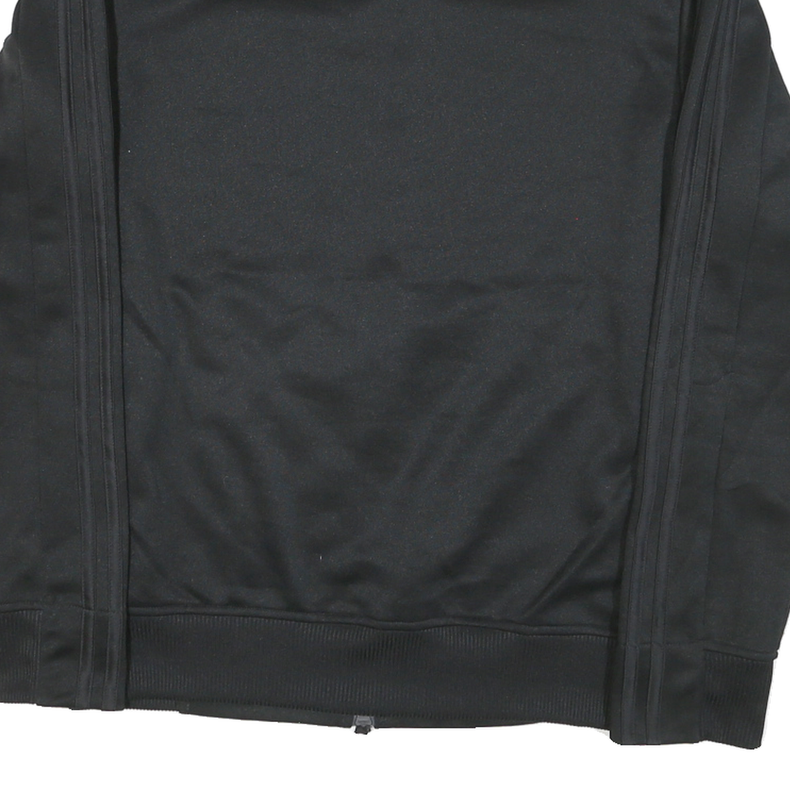 ADIDAS Mens Black Zip Jacket S Polyester Blend Plain Sports Casual Gym