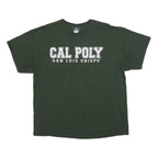 MV SPORT Mens Green Cal Poly San Luis Obispo Graphic T-Shirt XL Short Sleeve