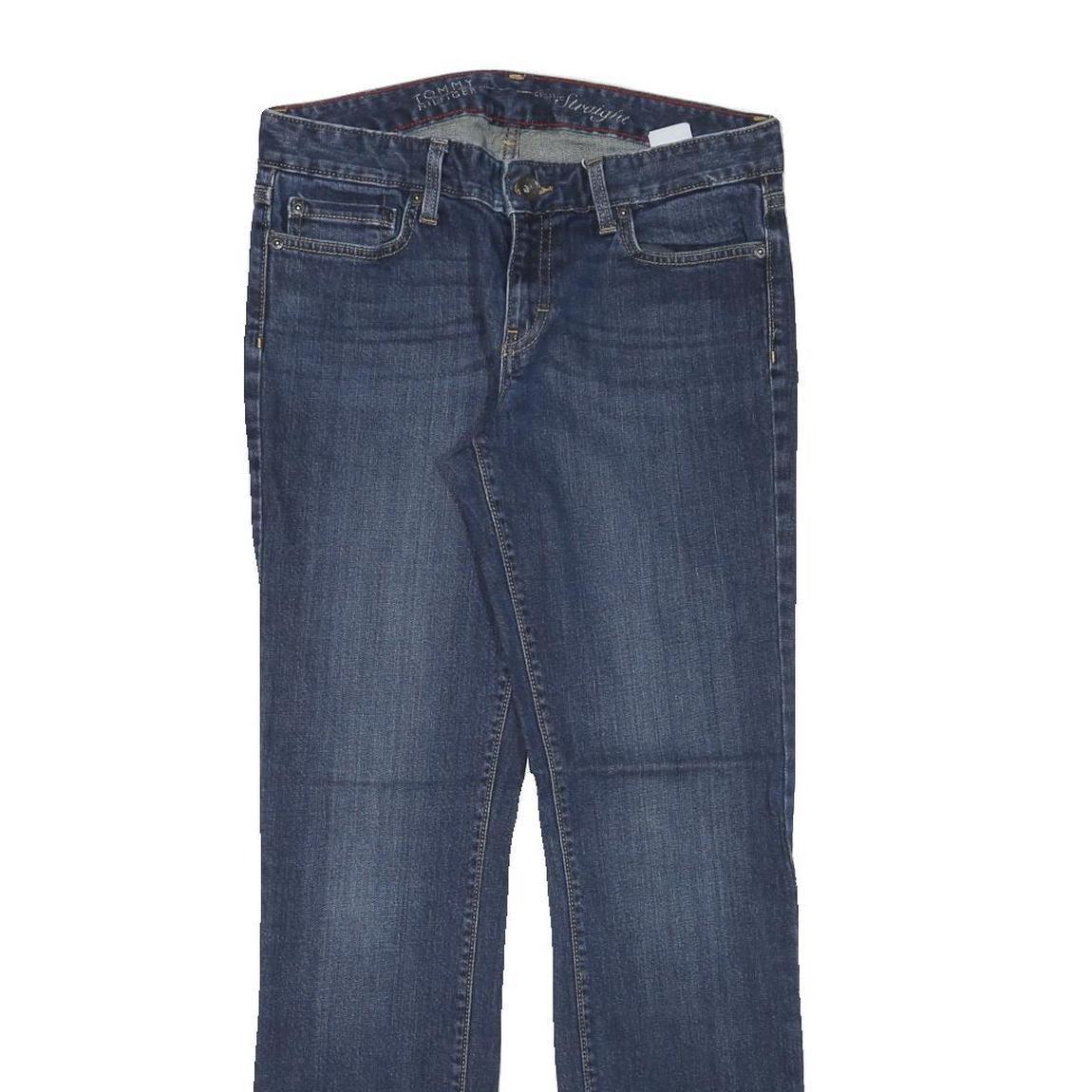 TOMMY HILFIGER Mens Regular Blue Denim Jeans Cotton Blend W30 L31 Classic Zip