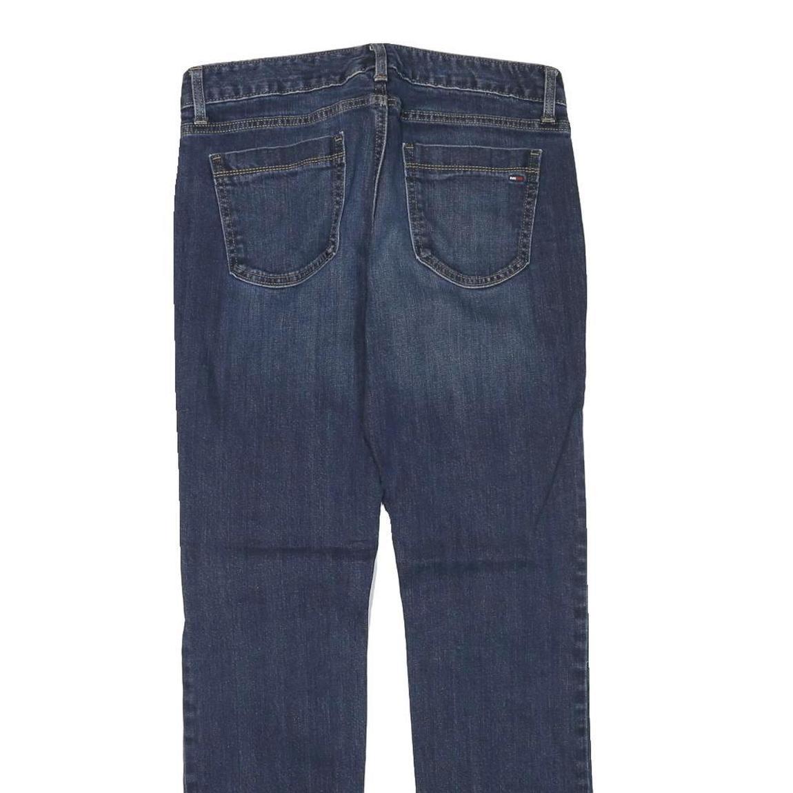 TOMMY HILFIGER Mens Regular Blue Denim Jeans Cotton Blend W30 L31 Classic Zip