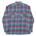ASOS Mens Shirt Blue Check Long Sleeve S
