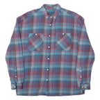 ASOS Mens Shirt Blue Check Long Sleeve S