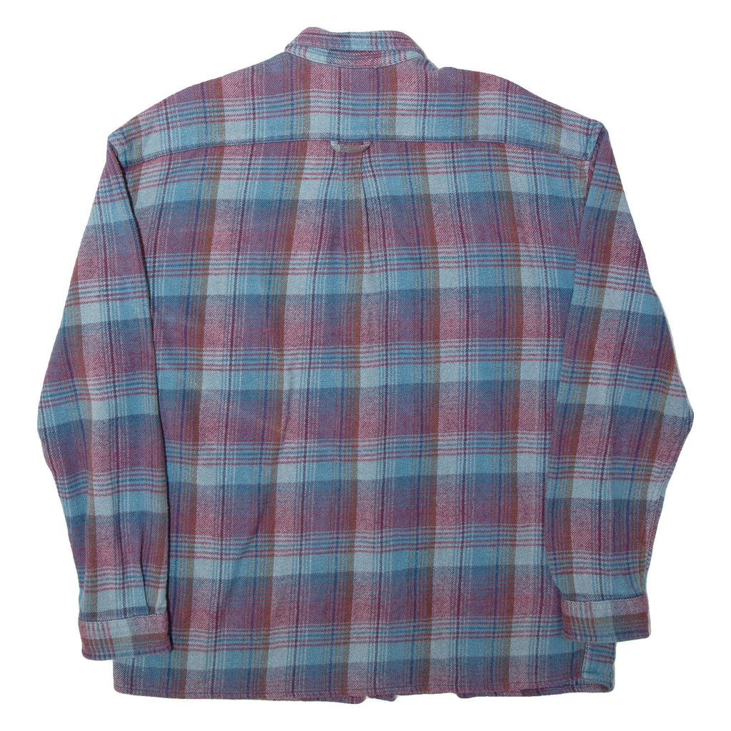ASOS Mens Shirt Blue Check Long Sleeve S