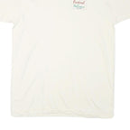 Mens White Festival Italiano Graphic T-Shirt XL Short Sleeve Crew Neck Cotton