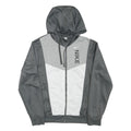 NIKE Mens Grey & Light Grey Full Zip Hoodie XS Polyester Blend Sportswear