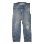 DICKIES Mens Blue Regular Fit Straight Leg Denim W34 L30 Workwear Jeans Zip