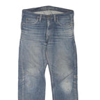 DICKIES Mens Blue Regular Fit Straight Leg Denim W34 L30 Workwear Jeans Zip