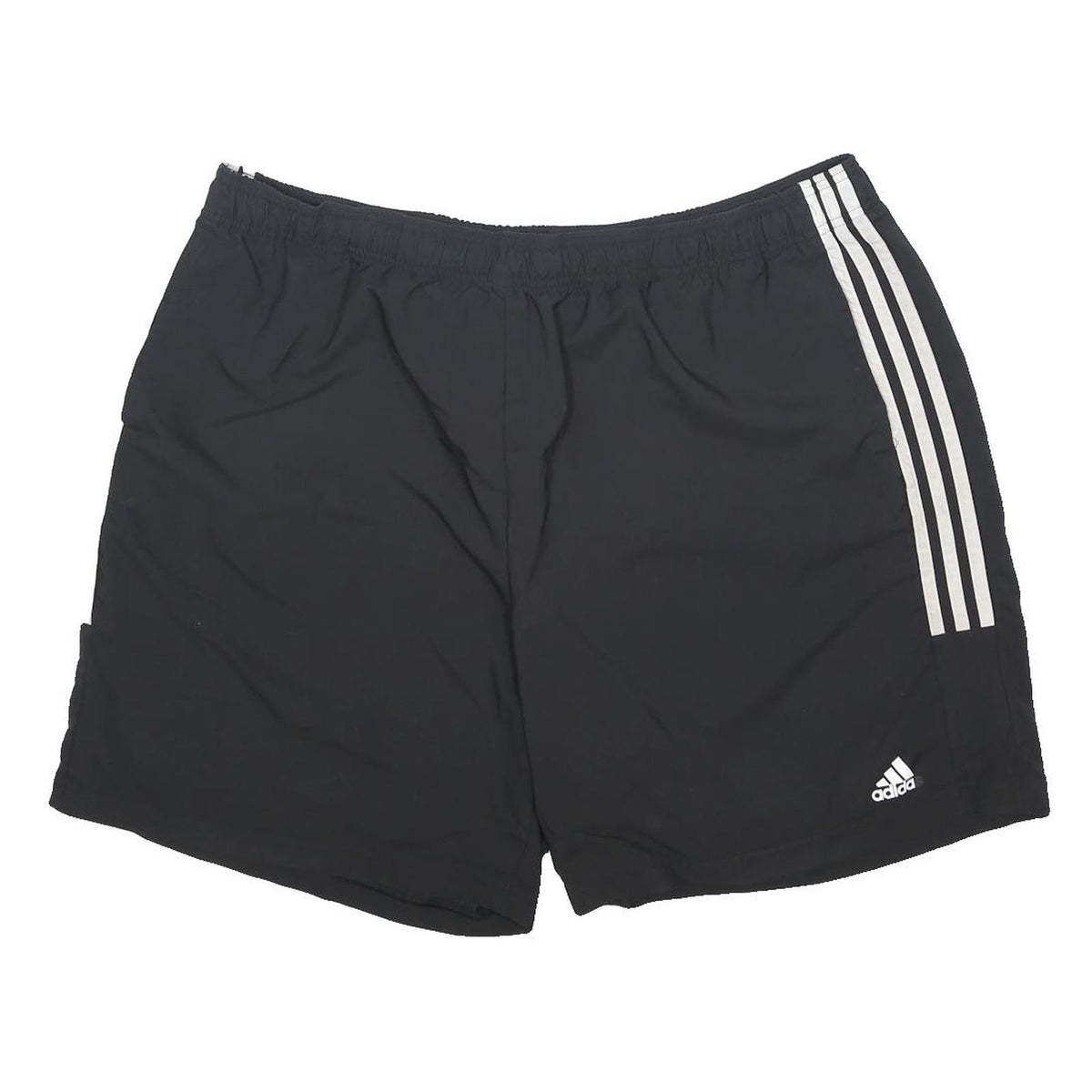 ADIDAS Mens Black Casual Shorts 3XL W40 Polyester Blend Lightweight