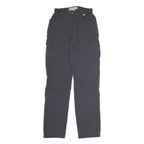 O.C.K Womens Polyester Grey Regular Zip Trousers W26 L32 Practical Comfortable