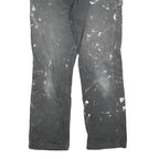 DICKIES Mens Cotton Blend Black Regular Straight Trousers W34 L32 Workwear