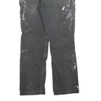DICKIES Mens Cotton Blend Black Regular Straight Trousers W34 L32 Workwear