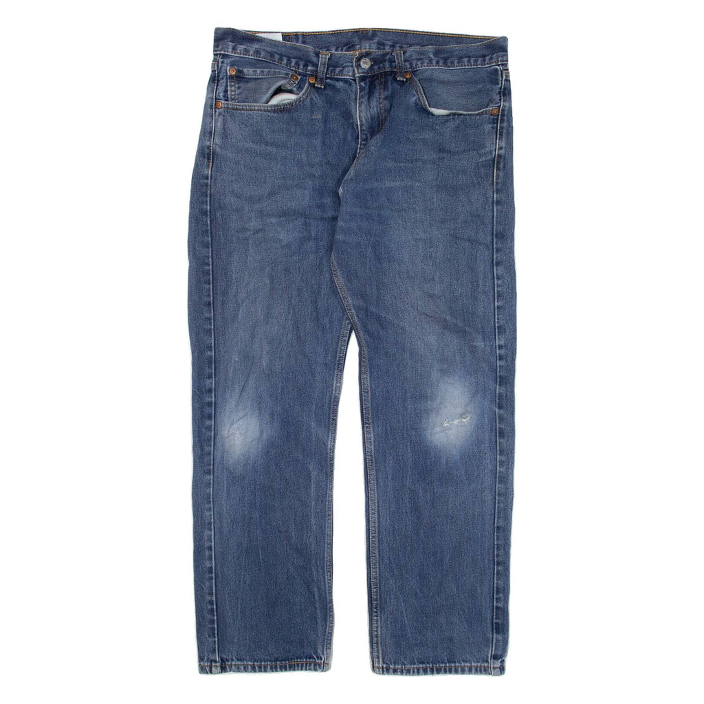 LEVI'S 505 Jeans Mens Blue Regular Straight W34 L30