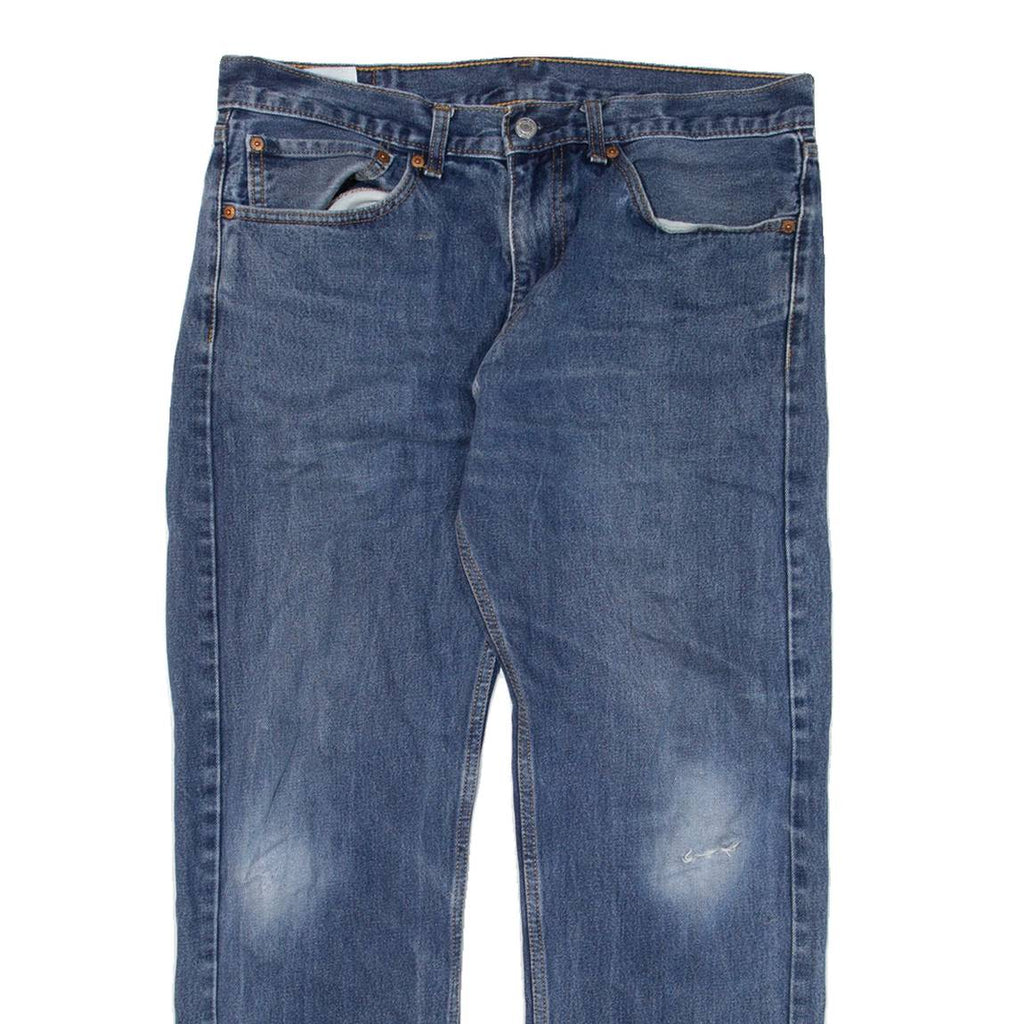 LEVI'S 505 Jeans Mens Blue Regular Straight W34 L30