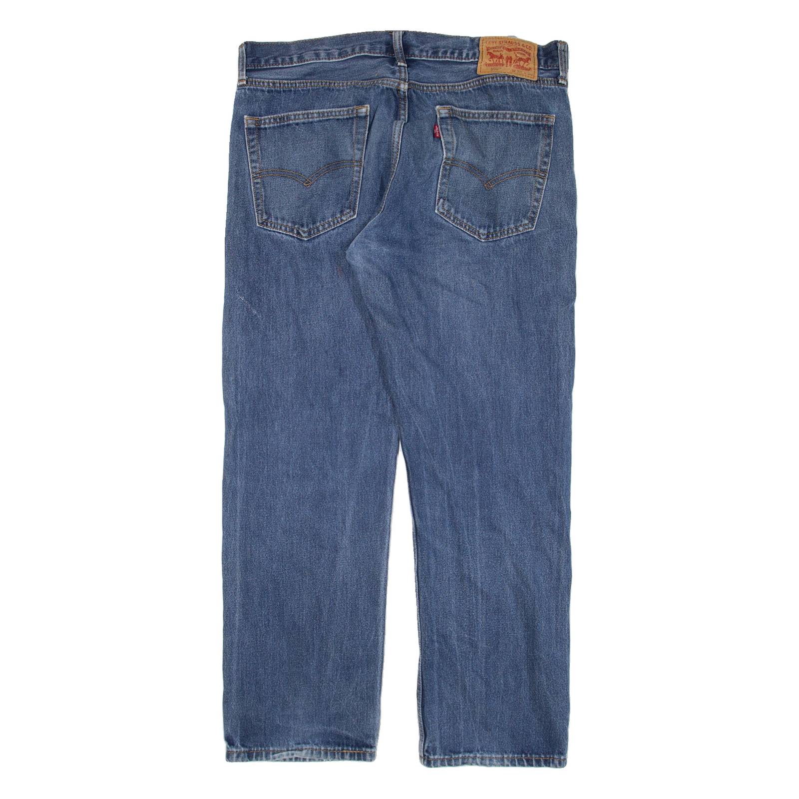 LEVI'S 505 Jeans Mens Blue Regular Straight W34 L30