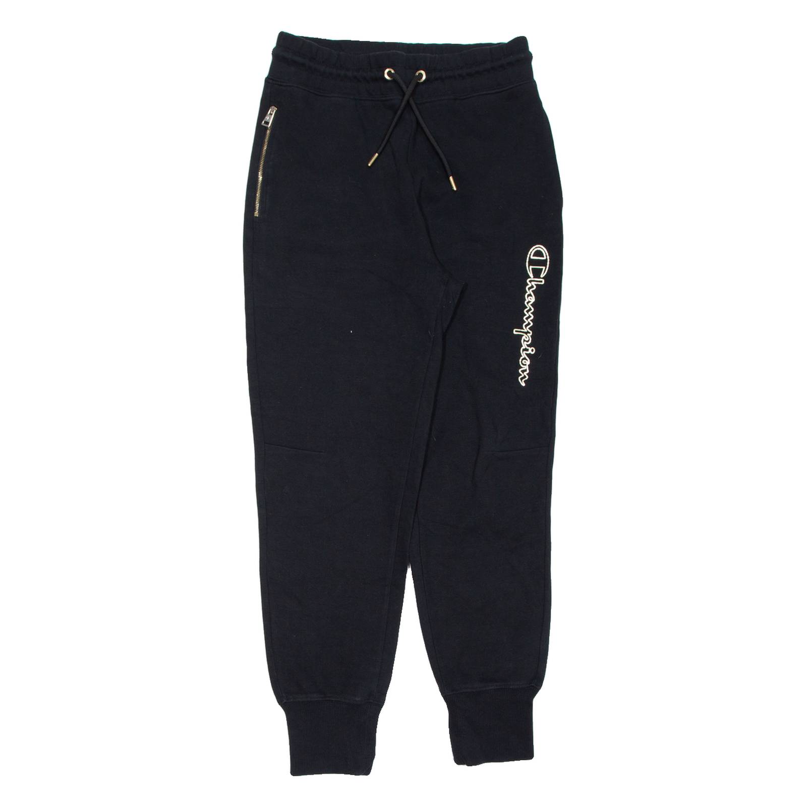 CHAMPION Womens Joggers Black Tapered XS W28 L28