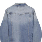 LEVI'S Womens Blue Denim Jacket L Cotton Button Plain Classic Casual Outerwear
