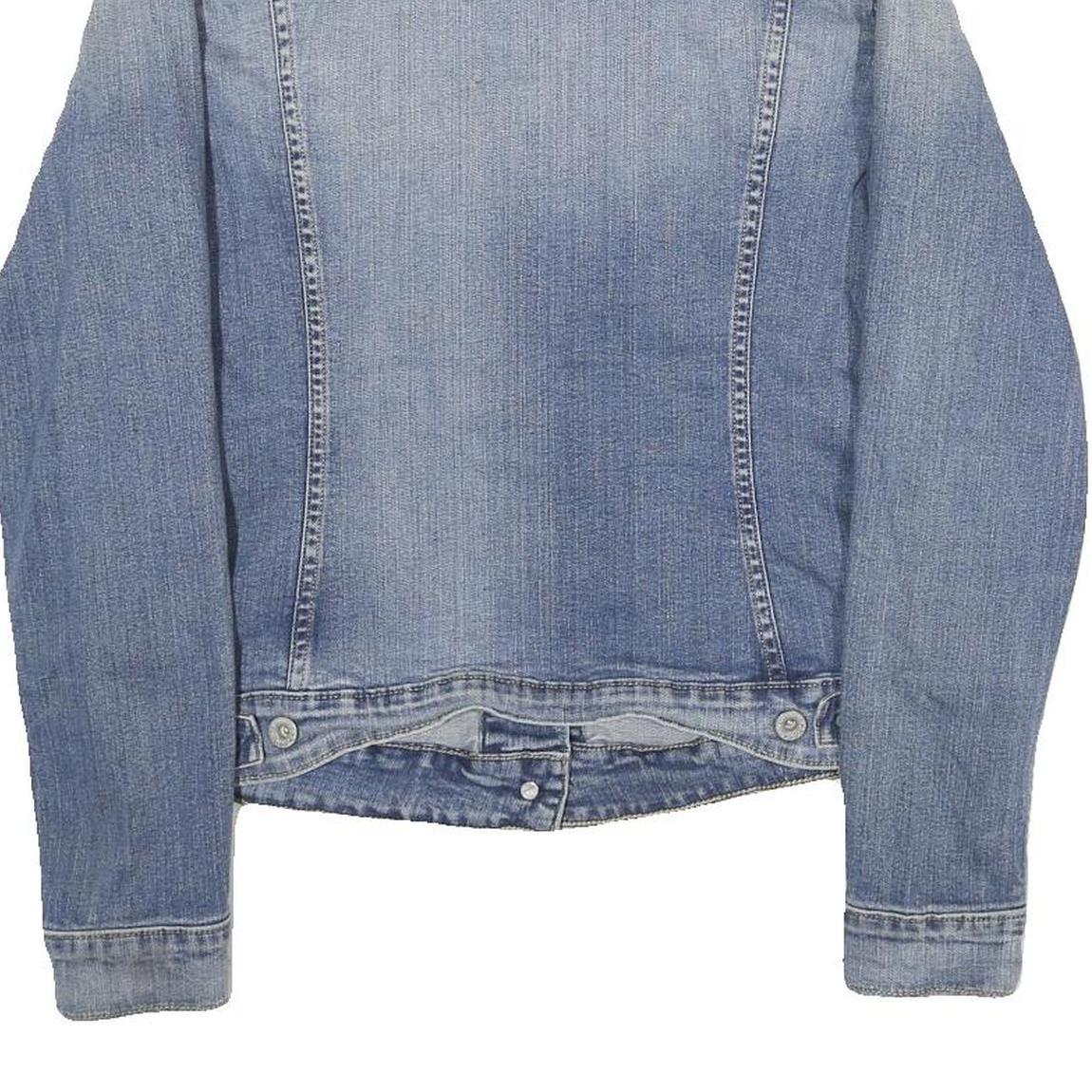 LEVI'S Womens Blue Denim Jacket L Cotton Button Plain Classic Casual Outerwear