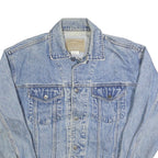 GAP Mens Blue Denim Button Cotton Jacket S Classic Casual Lightweight